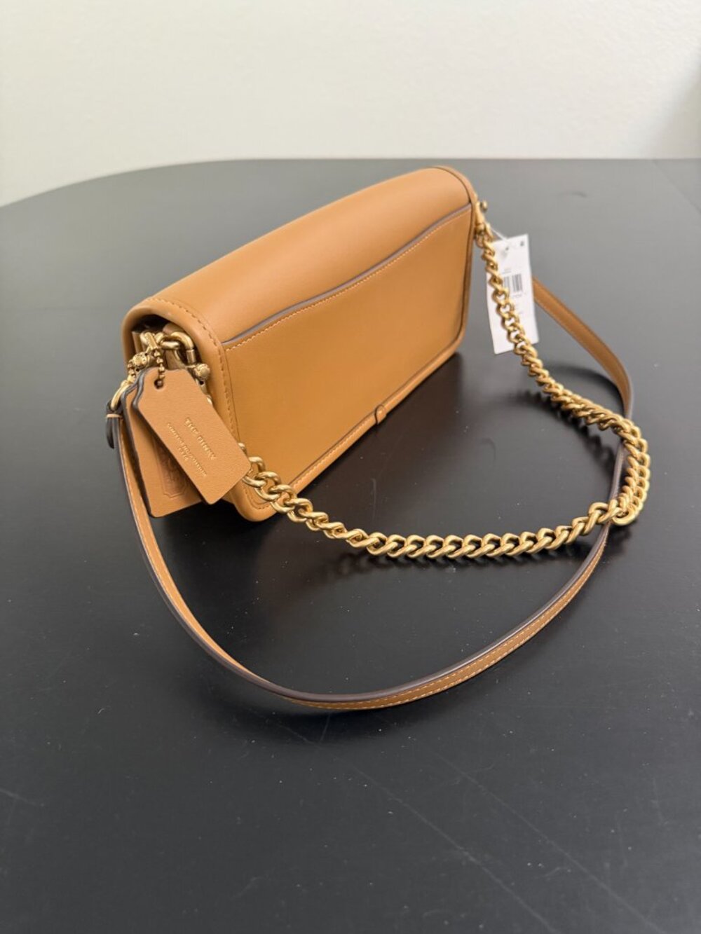 NWT COACH Originals Dinky 1974 Shoulder Bag Gold Chain Handle - Picture 10 of 16